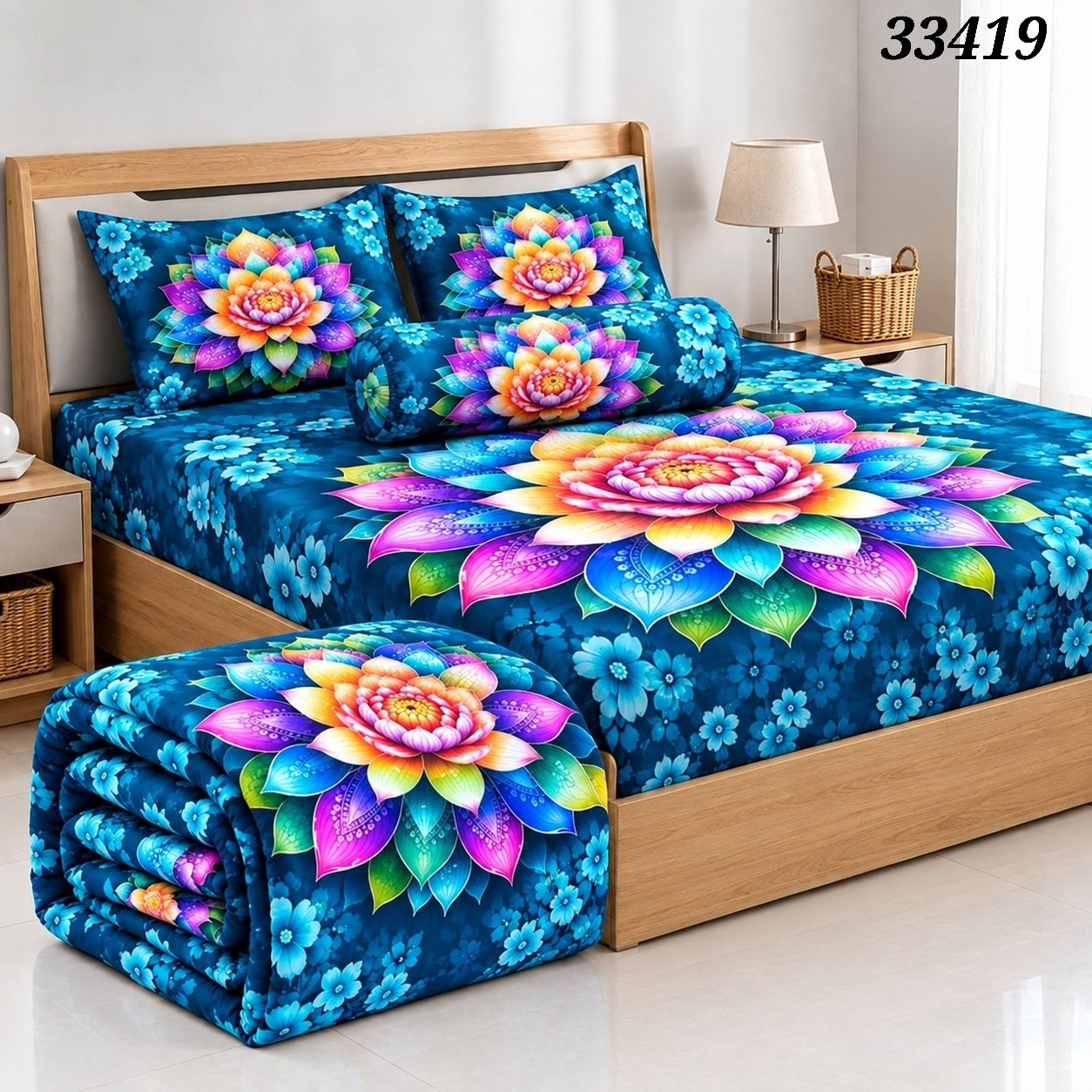 Premium 5 Pieces Comforter Set ,প্রিমিয়াম ৫ পিস কম্ফর্টার সেট। - Image 3